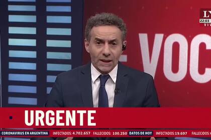 El editorial de Luis Majul, en LN+