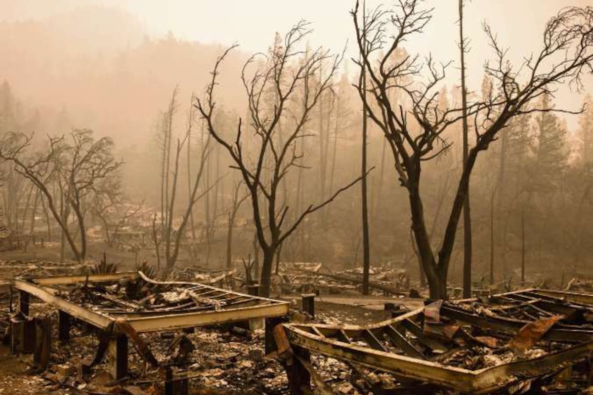 El efecto de los incendios en California en septiembre pasado