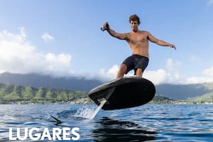 El eFoiling, nuevo deporte de moda.
