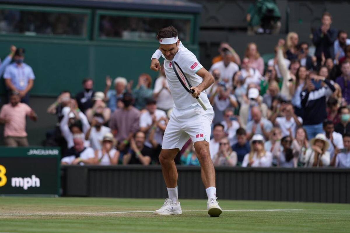 El efusivo festejo de Federer tras vencer a Cameron Norrie