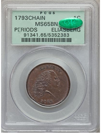 El ejemplar subastado en Heritage Auctions tenía la calificación de MS65BN