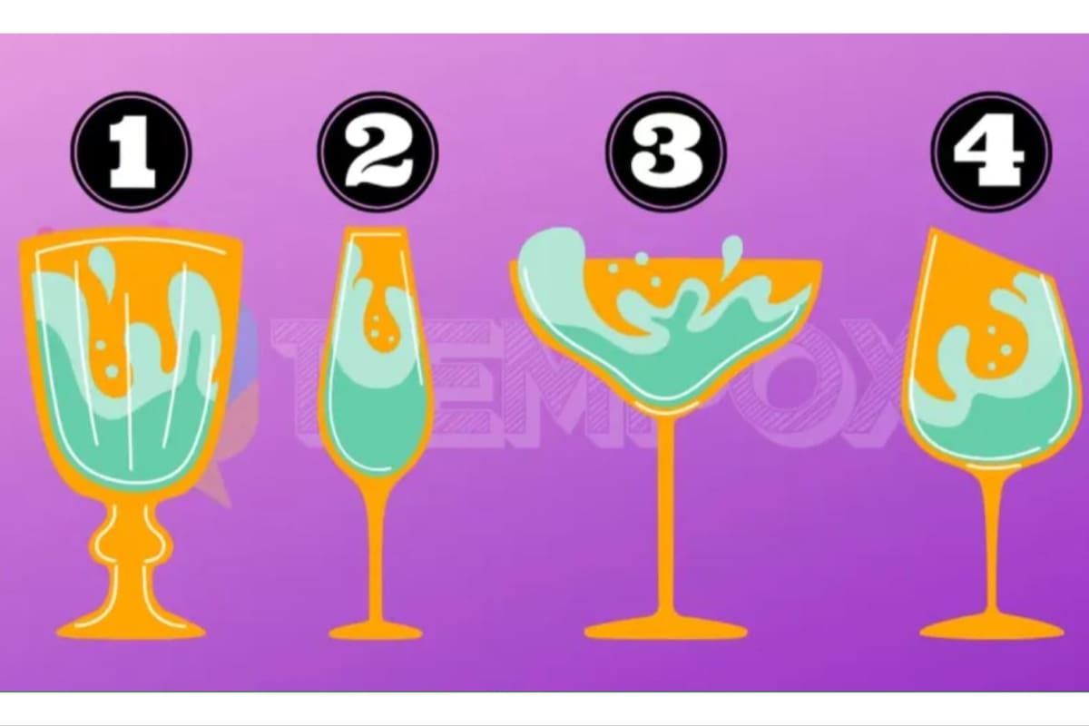 El ejercicio que te hará elegir una copa para conocer cómo es tu personalidad