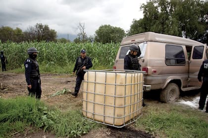 El ejército de México durante un procedimiento