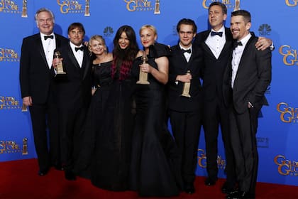 El elenco de Boyhood celebra el triunfo