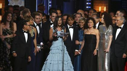El elenco de Dear Evan Hansen festejó su triunfo como mejor musical