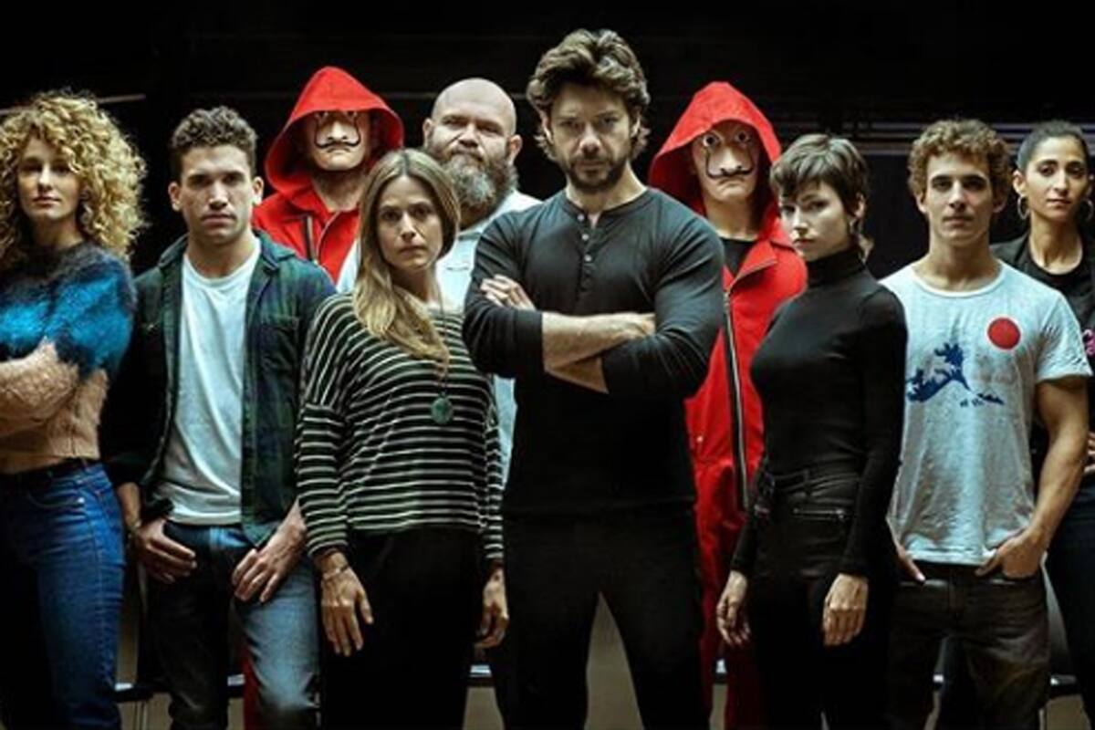 El elenco de La casa de papel