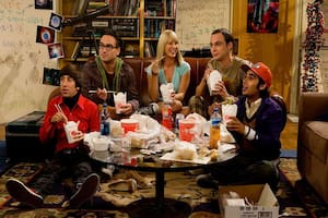 El elenco inicial de The Big Bang Theory