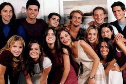 El elenco original en los años 90