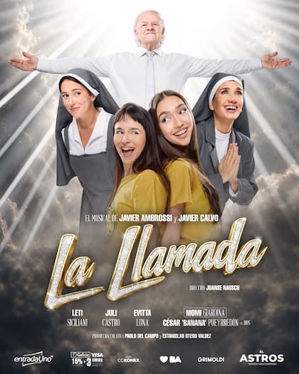 El elenco se completa con César “Banana” Pueyrredón, Leticia Siciliani y Evitta Luna. La dirección está a cargo de Juanse Rausch