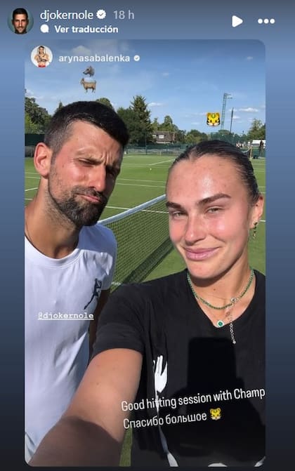 El elogio de Djokovic a Sabalenka