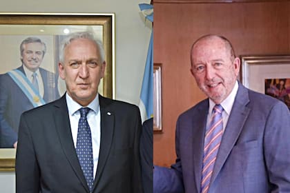 El embajador argentino Gabriel Fuks y su par ecuatoriano Xavier Monge Yoder