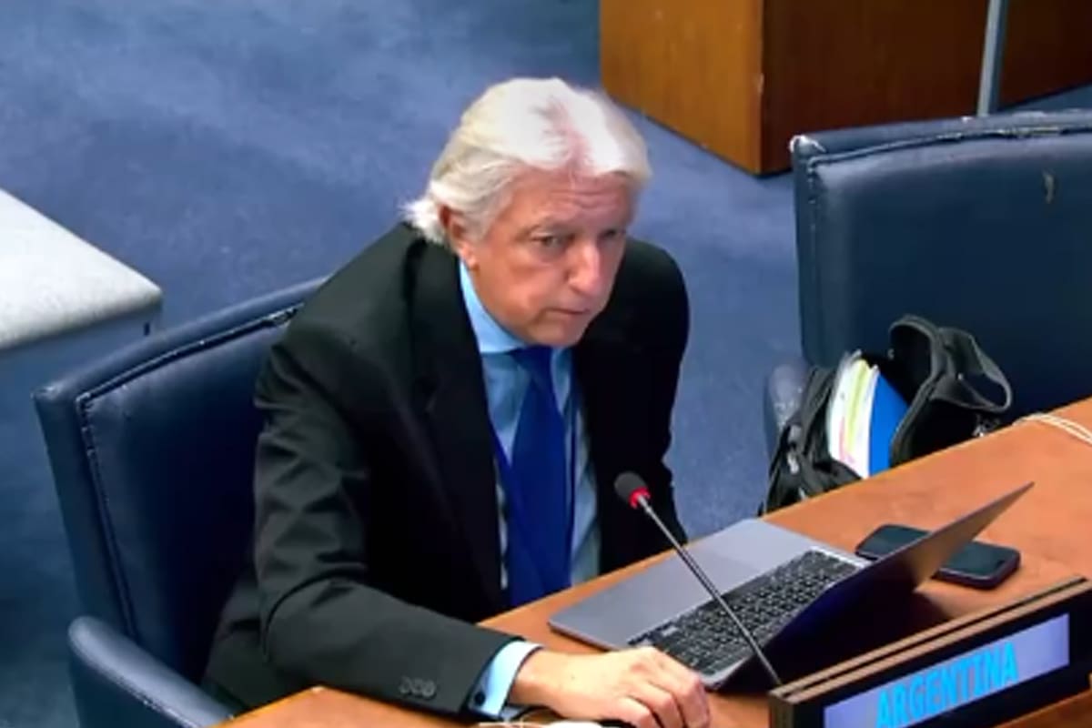 El embajador Carlos Foradori, representante permanente de la Argentina ante los Organismos Internacionales en Ginebra