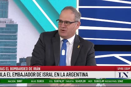 El embajador de Israel en la Argentina, Eyal Sela, en diálogo con Eduardo Feinmann, en LN+