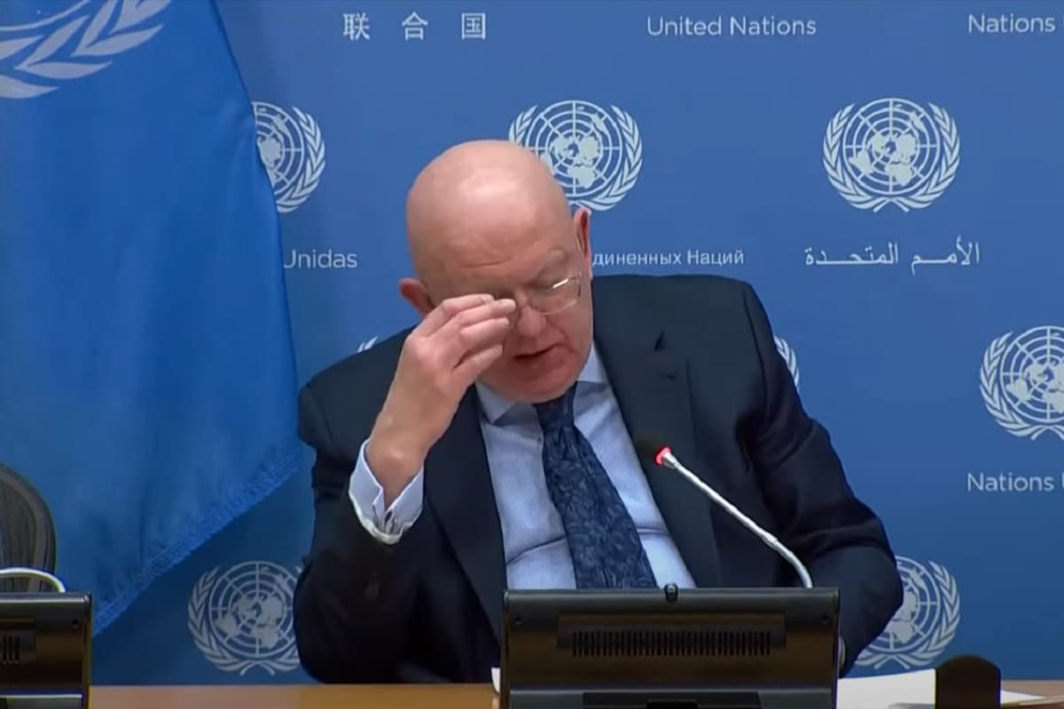 El embajador ruso ante la ONU, Vasily Nebenzya