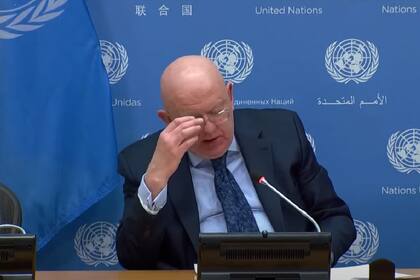 El embajador ruso ante la ONU, Vasily Nebenzya