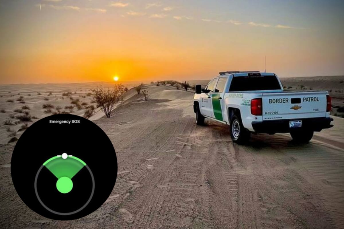 El Emergency SOS vía satélite, incorporado en los modelos 14 y posteriores, empezó a transformar la manera en la que se enfrentan las emergencias en zonas donde las redes tradicionales fallan (Fotos: CBP/Apple)