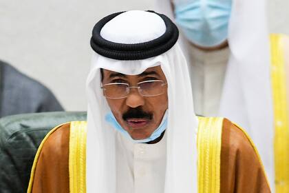 El emir de Kuwait jeque Nawaf Al Ahmad Al Sabá en Kuwait, el 30 de septiembre del 2020. (Foto AP/Jaber Abdulkhaleg)