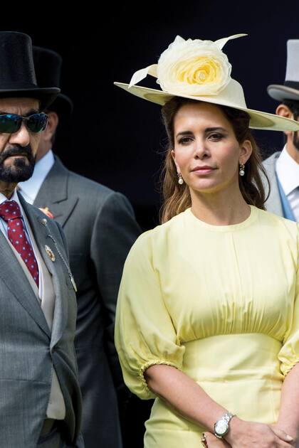 El emir junto a su ex mujer, cuando eran felices.