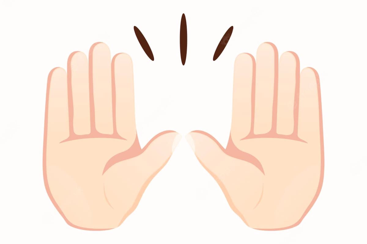 El emoji de las manos levantadas y su significado