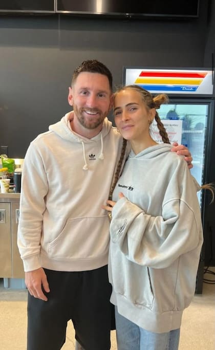 El emotivo encuentro entre Ámbar de Benedictis y Lionel Messi