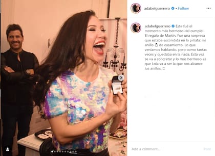 El emotivo posteo de Adabel Guerrero