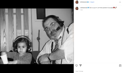 El emotivo posteo de Lola, la hija menor de Jorge Lanata (Foto: Instagram @lolitalanata)