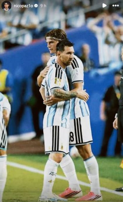 El emotivo posteo de Nico Paz tras debutar en el Mundial.