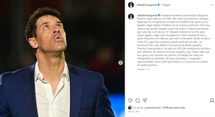 El emotivo posteo de Sebastián Domínguez