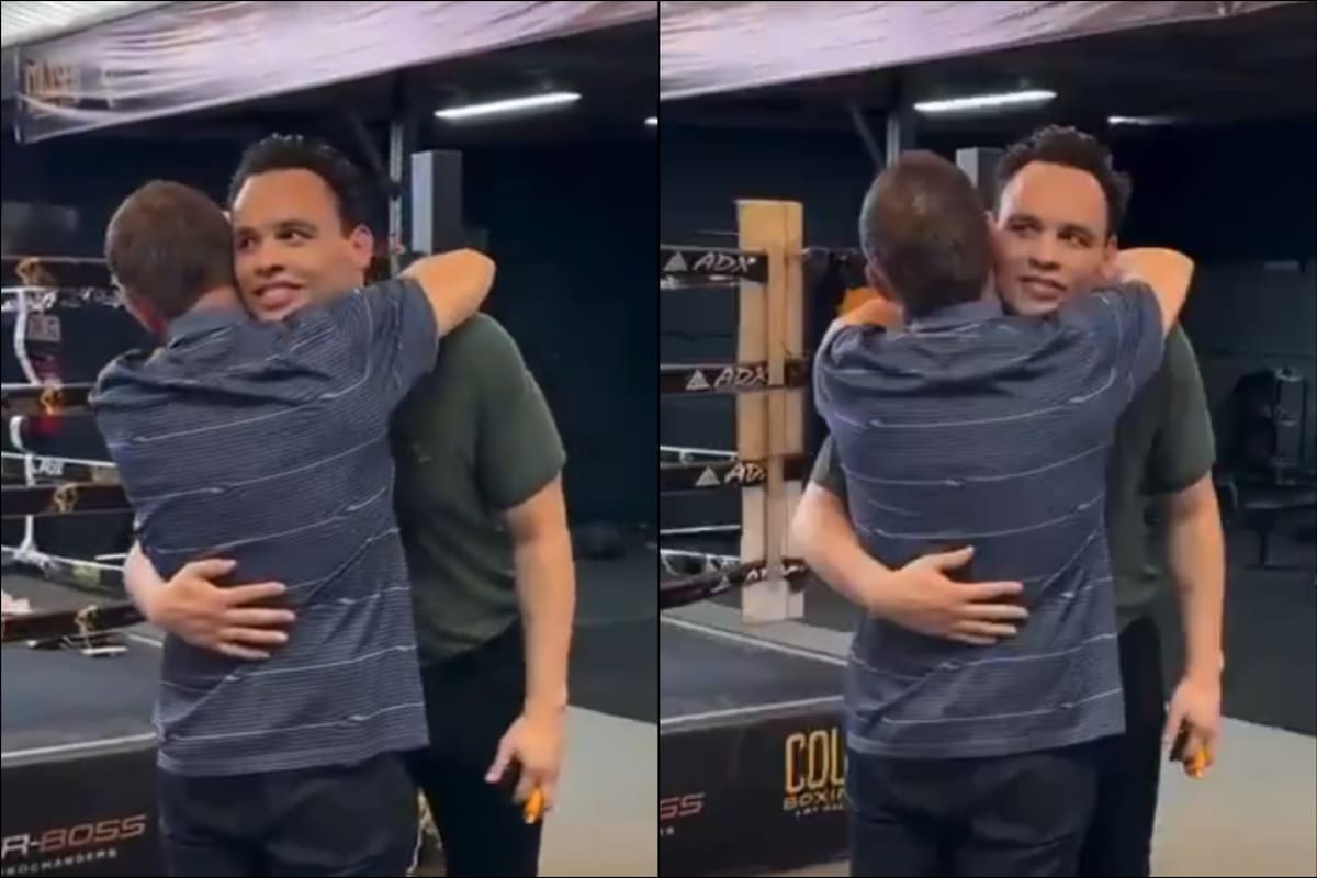 El emotivo reencuentro de Julio César Chávez con su hijo se produjo en un gimnasio de Hermosillo, tras semanas de detención, deportación y proceso judicial