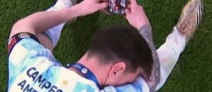 El día que Messi hizo una videollamada con su padre desde el Maracaná tras ganar la Copa América 2021