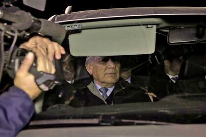 El empresario Aldo Roggio al llegar a Comodoro Py