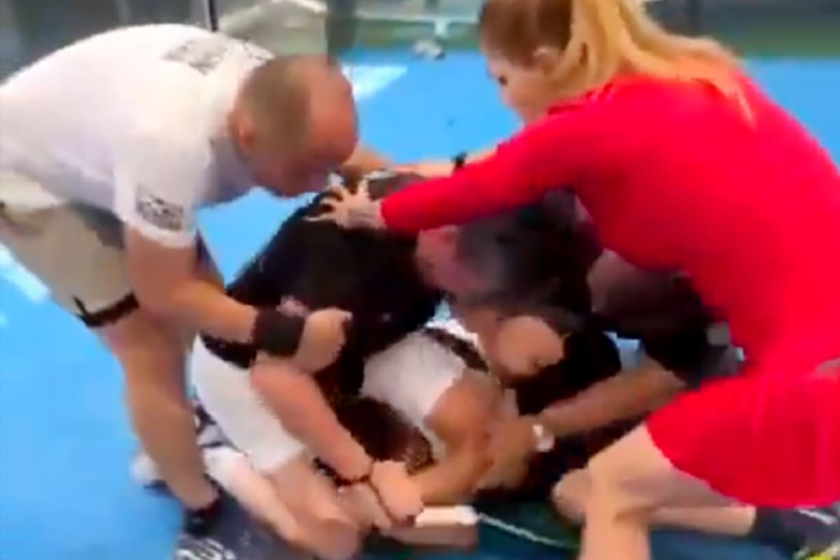 El empresario Germán Mondragón Camacho le propinó una golpiza al instructor de padel Israel Morales Hernández durante un torneo de pádel en México