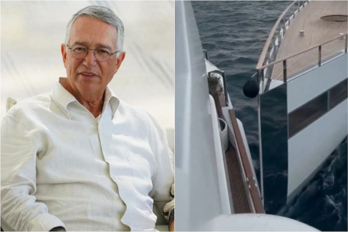 El empresario mexicano publicó un video del choque del yate de Steve Jobs contra el suyo, llamado Lady Moura