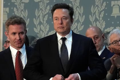 El empresario sudafricano Elon Musk, a su llegada a una reunión en el Congreso de Estados Unidos (Archivo)