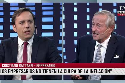 El empresario y expresidente de FIAT Argentina Cristiano Rattazzi junto a José del Rio.