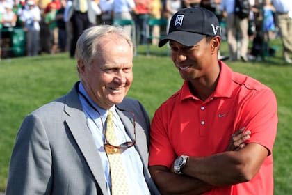 El encuentro de dos de los más grandes de la historia del golf: Jack Nicklaus y Tiger Woods
