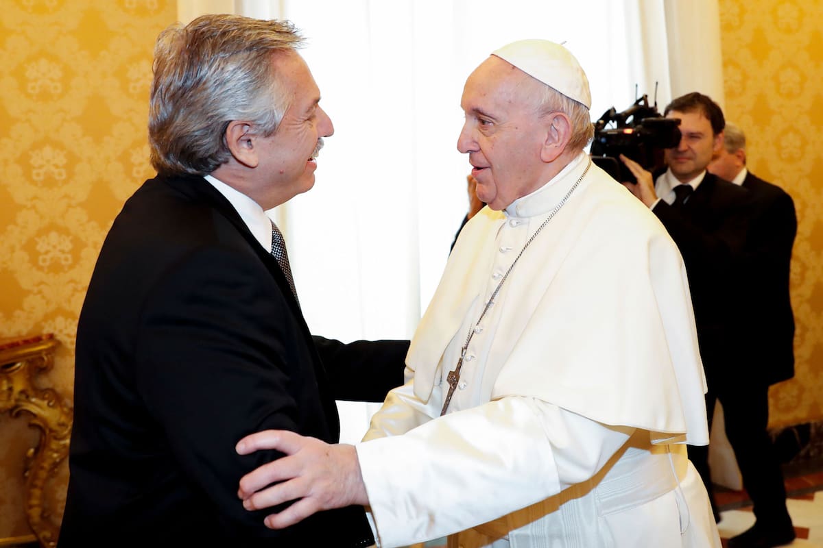 El encuentro del papa Francisco y Alberto Fernández