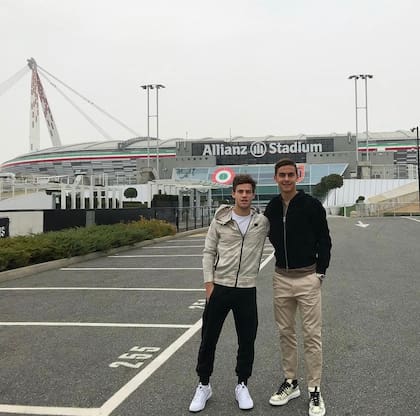 El encuentro del Peque y Dybala en Turín hace más de dos años
