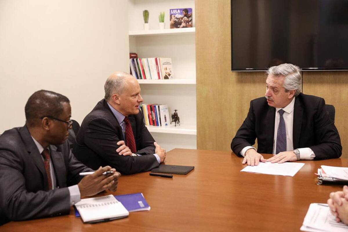 El encuentro entre Alberto Fernández y las autoridades del FMI
