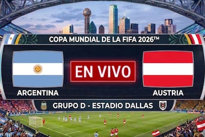 El encuentro entre Argentina y Austria está programado para el lunes 22 de junio de 2026 en el Estadio Dallas