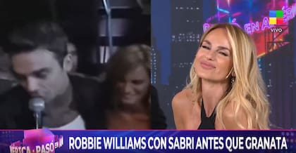 El encuentro entre la actriz y el cantante ocurrió durante una de las presentaciones de Williams en VideoMatch (Captura: América TV)