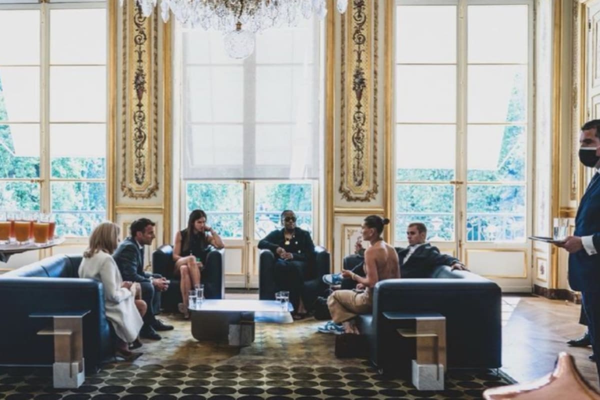 El encuentro entre la familia Macron y el matrimonio Bieber que causó revuelo en las redes
