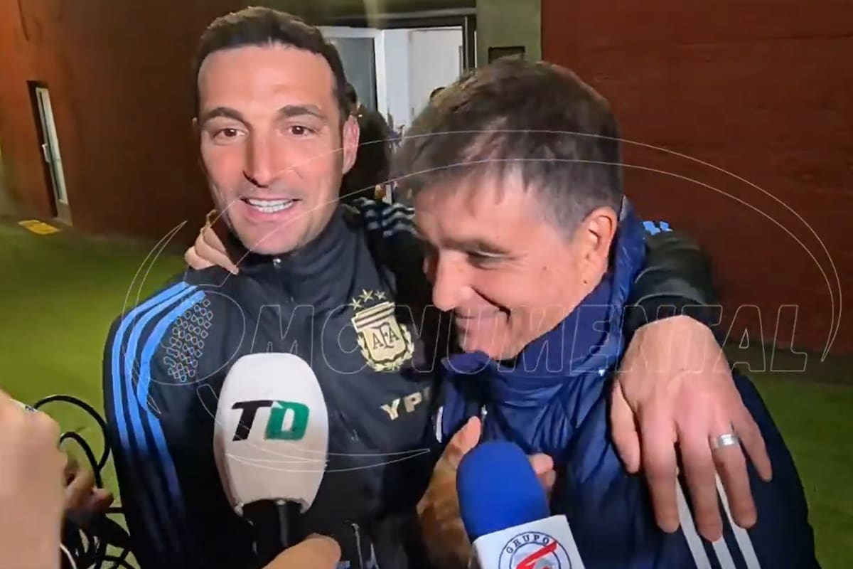 El encuentro entre Lionel Scaloni y Claudio Vivas