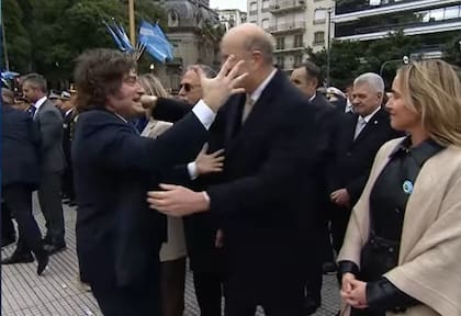 El encuentro entre Milei y Sturzenegger, en el acto por San Martín