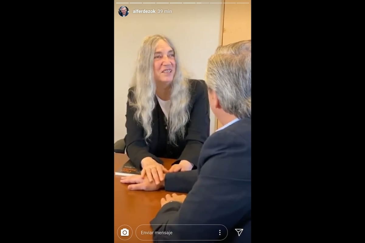 El encuentro entre Patti Smith y Alberto Fernández