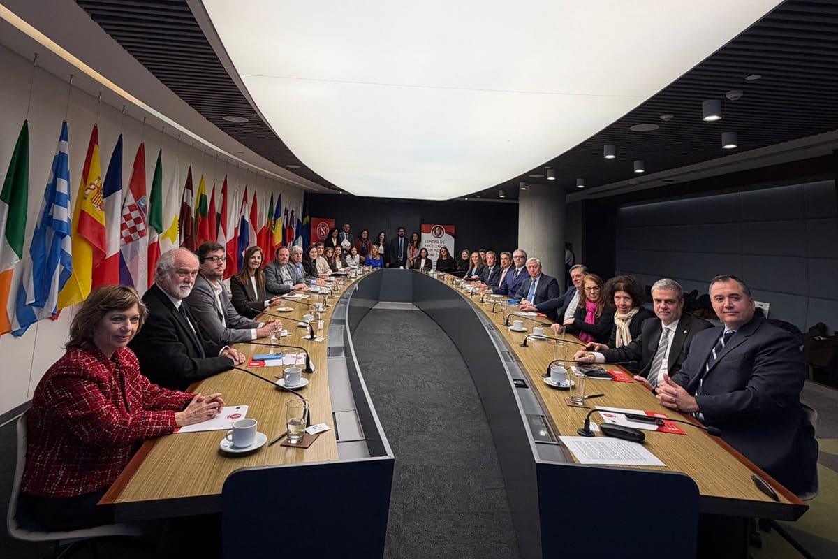El encuentro se organizó en la Sala Lisboa de la Delegación de la Unión Europea en la Argentina