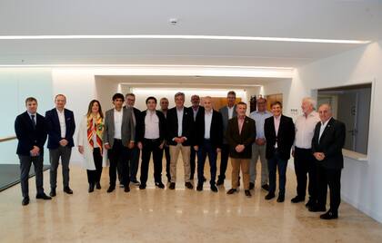 El encuentro se realizó pasadas las 13 en las oficinas de la Rural en el barrio de Palermo