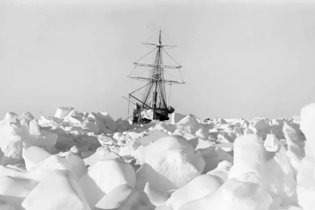 El Endurance pasó meses a la deriva atrapado en el hielo