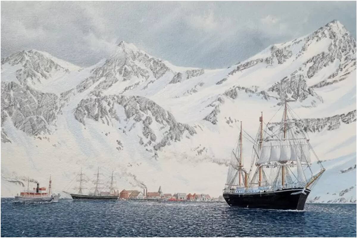 El Endurance zarpó de Grytviken, Georgia del Sur, el 5 de diciembre de 1914