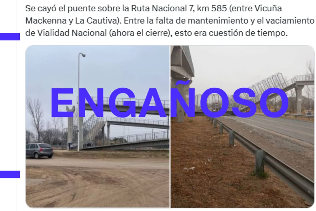 El engaño del puente caído en Córdoba